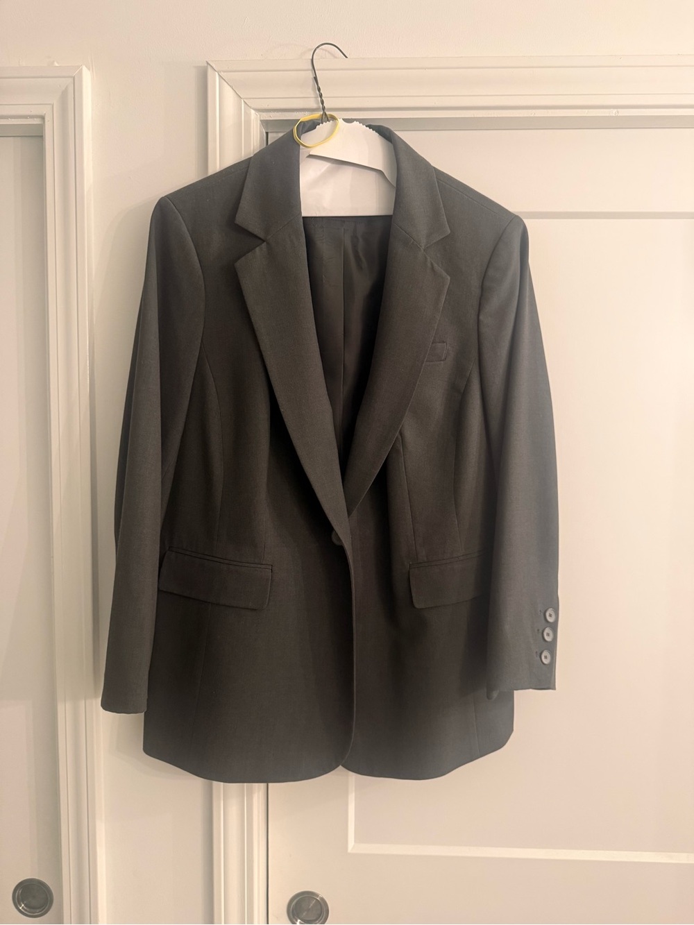 The Limited Women’s  Single-Breasted Blazer in Dark Slate Grey plus pants 18W